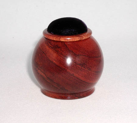 Bubinga, 2.38" D x 2" H, $65.00