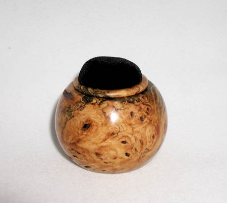 Buckeye Burl, 2.37" D x 1.75" H, Exceptional figure, $75.00