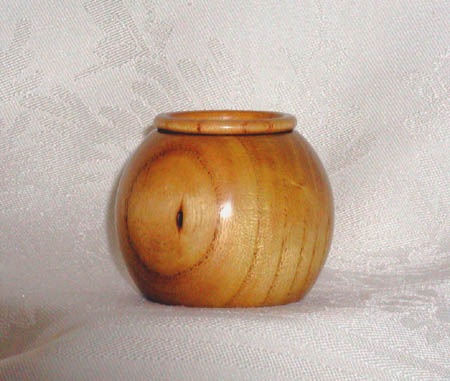 Osage Orange, round style, 2.25" D x 2" H. $65.00