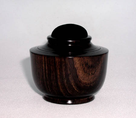 African Blackwood, 2.75" D x 2" H, $85.00