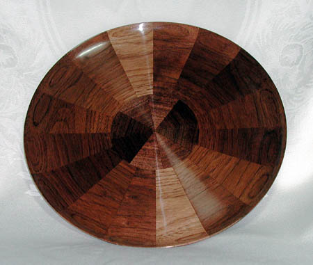 Segmented Platter, Walnut, 11.5" D x 1" H, $195.00 --- Special Order Only ---