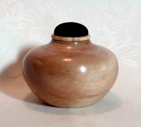 Pear, 4" D x 2.5" H, $75.00 