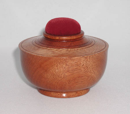 Mahogany, 3.5" D x 2.25" H, $75.00